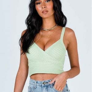 arlene top green
